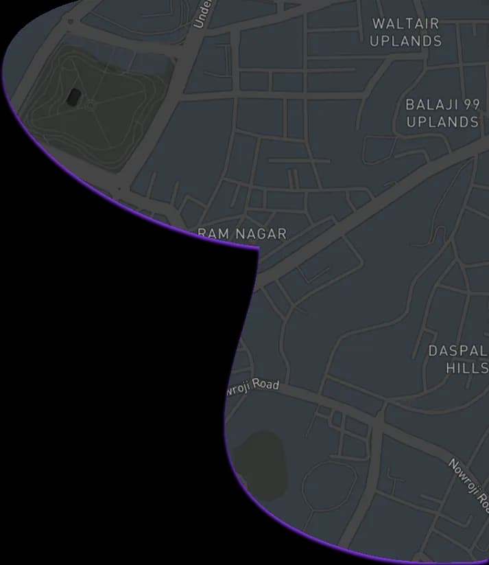 Map showing the Maberu Creations office location