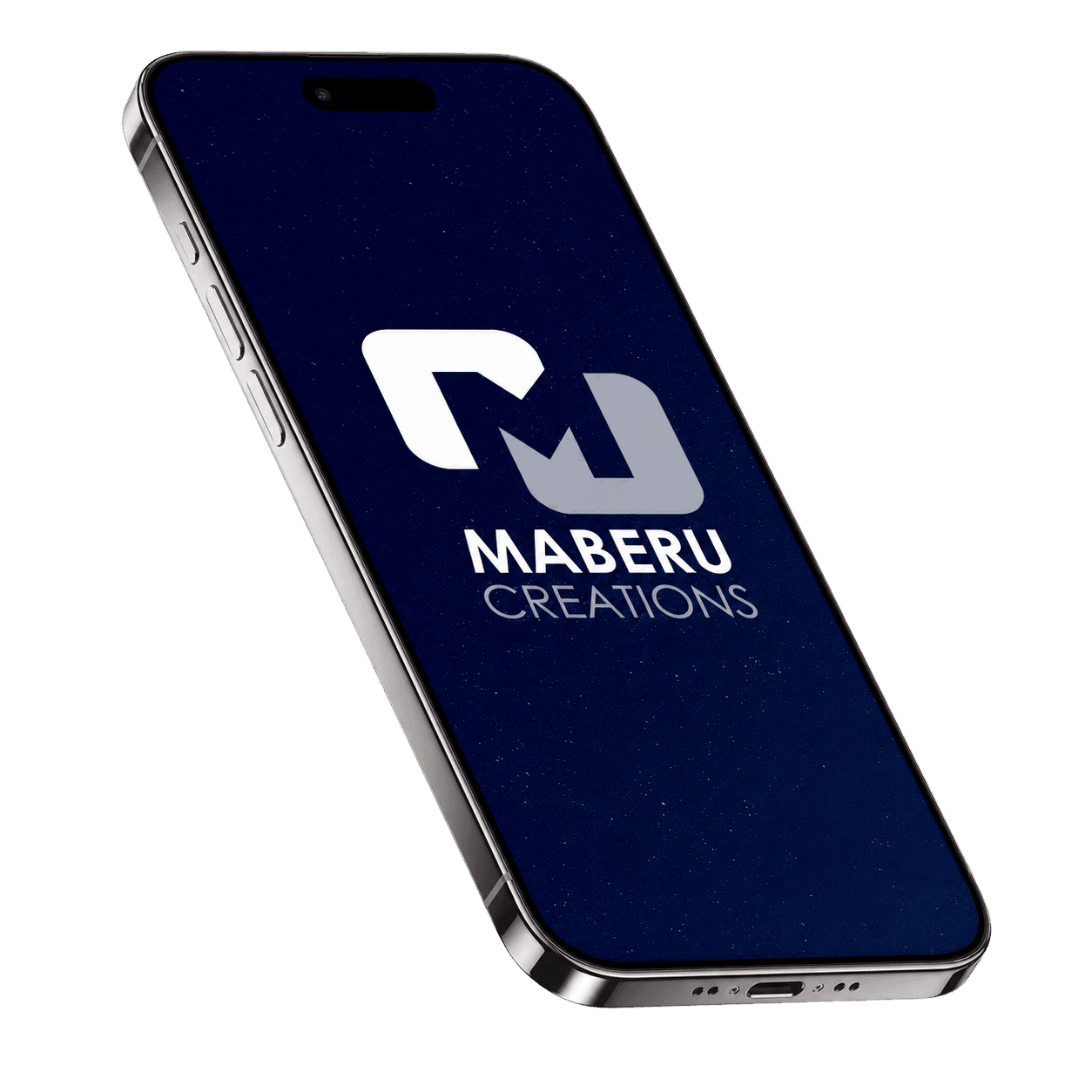 Maberu Creations displayed on a smartphone